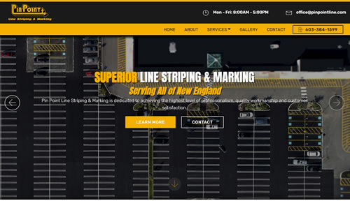 Bontra Web Design - Pin Point Line Striping & Marking