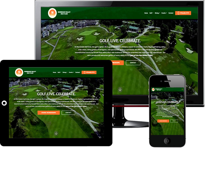 Bontra Web Design - Merrimack Valley Golf Club website redesign
